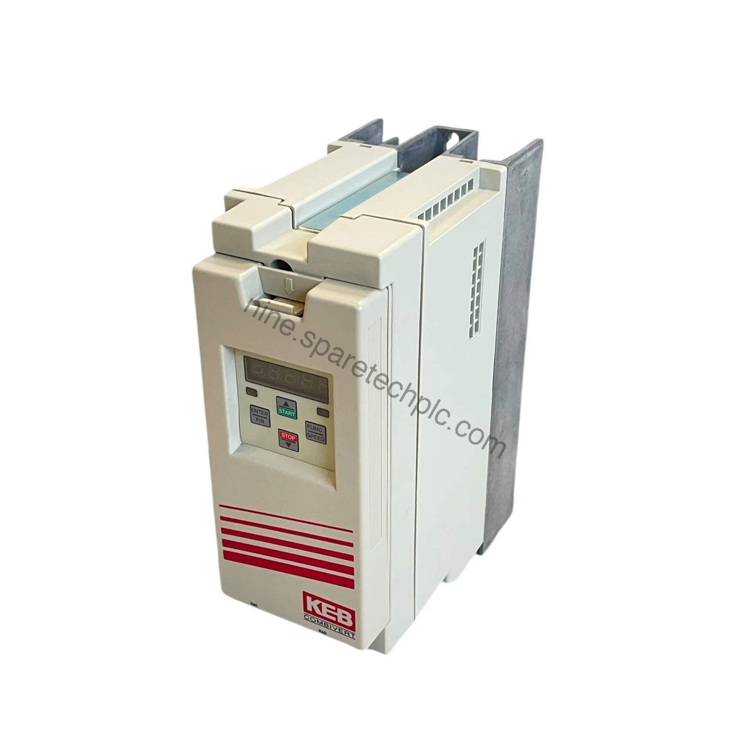 Figure 1: Front view of the KEB 07F5C1B-3B0A industrial automation component showing its physical design and enclosure.