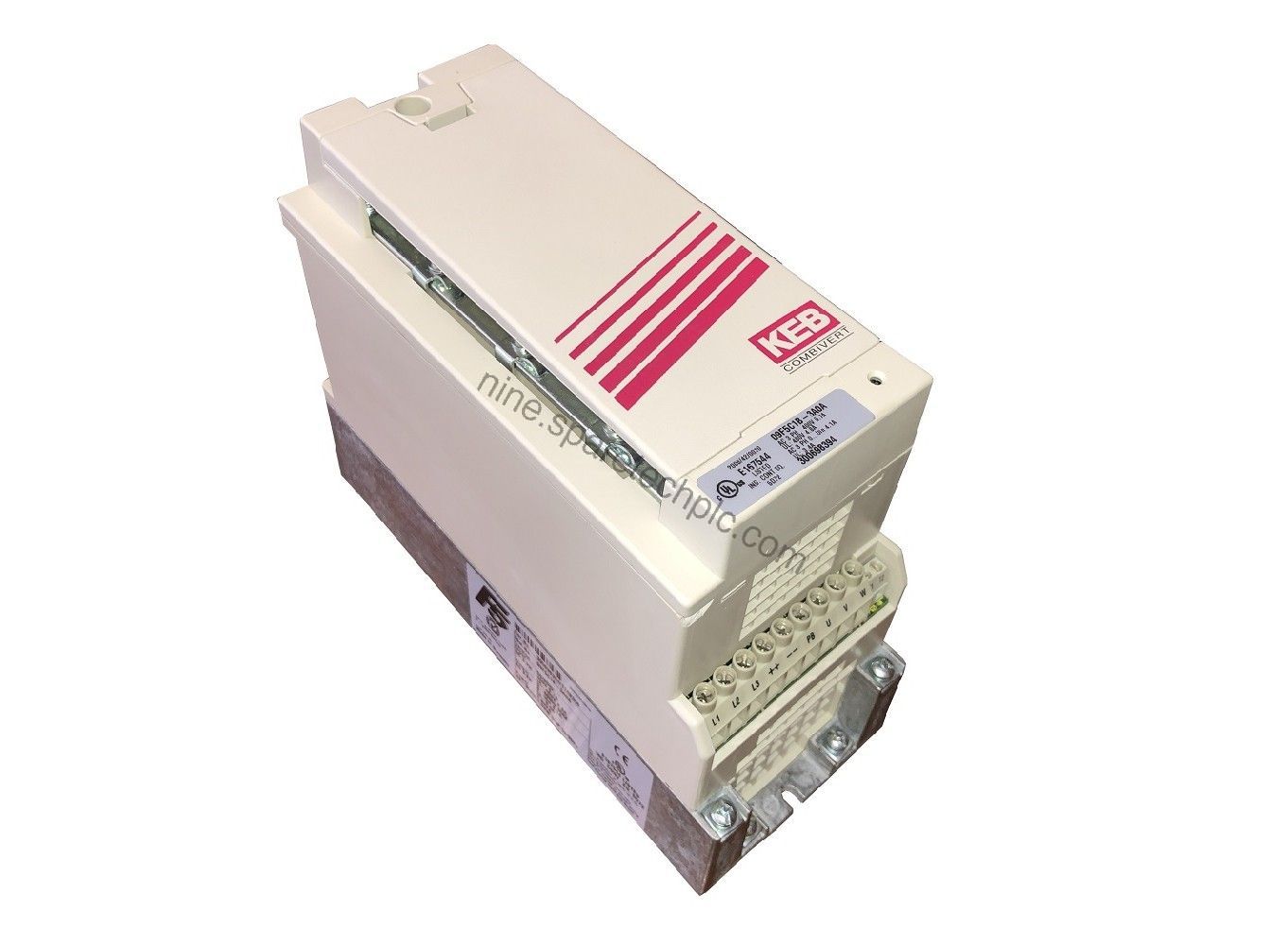 Figure 1: Front view of the KEB 09F5C1B-3A0A industrial automation component showing its physical design and enclosure.