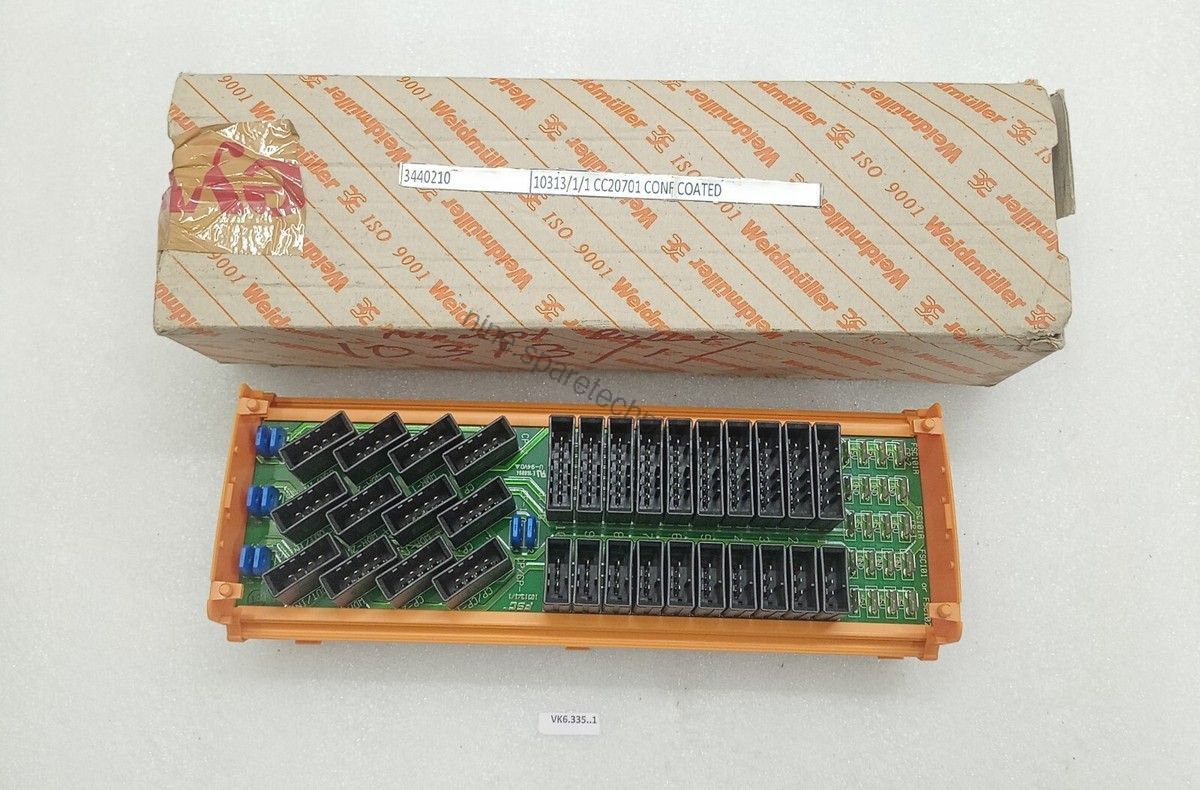 Figure 1: Front view of the Honeywell 10313/1/1 industrial automation component showing its physical design and enclosure.